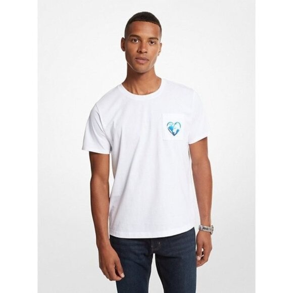 Michael Michael Kors Watch Hunger Stop T-Shirt in White - Picture 2 of 4